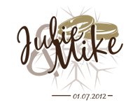 Julie & Mike Wedding Logo